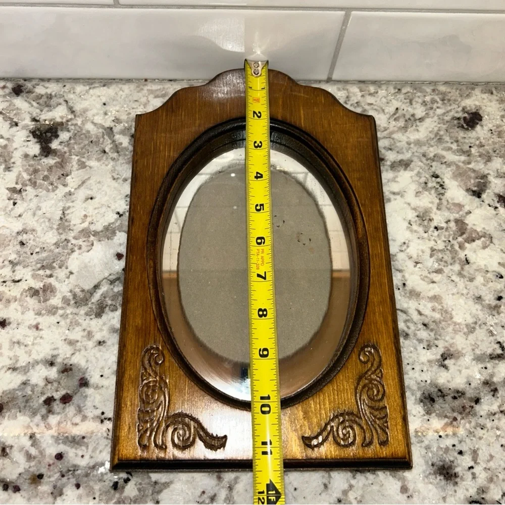 Vintage Wooden Oval Picture Frame
